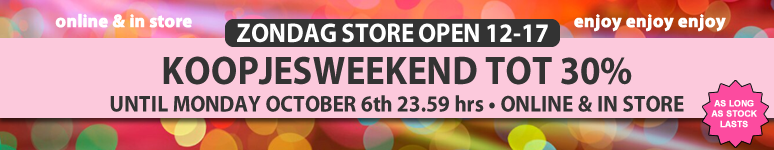 Koopjesweekend tot 30%